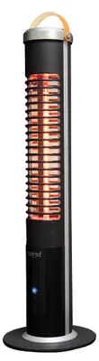 Productafbeelding van Apollo Ultra Slim zwarte tafel terrasverwarmer 1200 watt