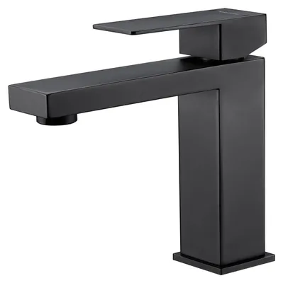 Immagine prodotto di Rubinetto da bagno - Miscelatore monocomando nero per lavabo
