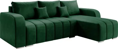 Produktbild von MIRJAN24 Ecksofa Pufetto, Eckcouch mit Bettkasten und Schlaffunktion, Stilvoll Polstersofa, L-Form (Farbe: Manila 35)