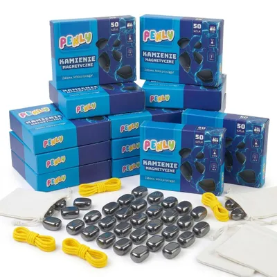 Produktbild von Magnetsteine 500 Stück Set (10 x 50) – Magnetspiel Strategiespiel Großpackung, magnetisches Schachspiel für Familie Schule und Spielgruppen, KI-generiertes Bild