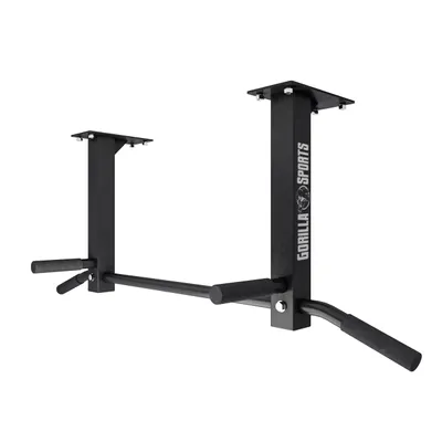 Obrázek produktu pro GORILLA SPORTS® Hrazda na shyby pro montáž na strop, vyrobená z oceli, s nosností až 350 kg a se 3 různými polohami úchytů