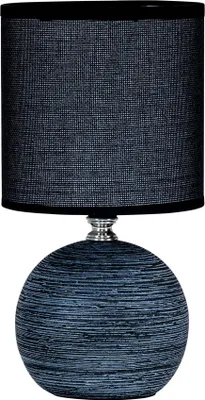 Produktbild von Tischlampe Keramik H26cm Anthrazit Rund Licht Lampe Shabby Chic Landhaus