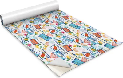 Produktbild von Selbstklebende Möbelfolie - Dekorationsfolie - Tischmöbel - Zuschneidbar - Feiertagspostkarte - 100 x 50 cm