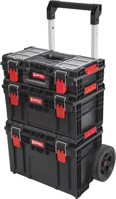 Image de Qbrick System PRIME SET 1 PRIME Cart Trolley empilable + PRIME Toolbox 250 Vario + PRIME Toolbox 150 Vario empilable IP66