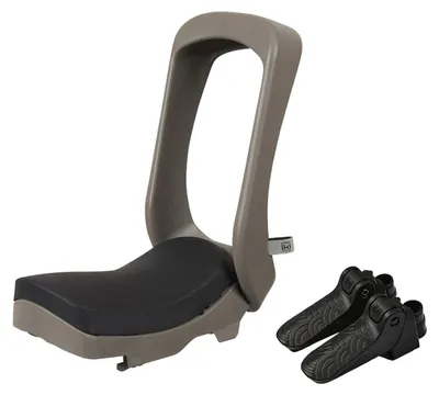 Image de Siège enfant Urban Iki Junior pour vélos, gris. Poids maximal : 35 kg. Modèle pour garçon, gris. Poids maximal : 35 kg