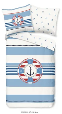 Produktbild von Duvet cover Pure 200x200 + 2* 80x80 cm - maritime with buoy