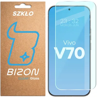 Produktbild von Gehärtetes Glas für Vivo V70 5G, Bizon Glass Clear