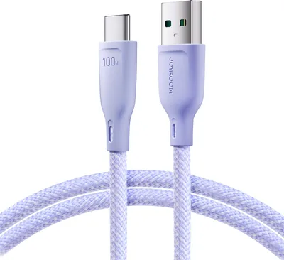 Obrázek produktu pro Joyroom Multi-Color Series SA34-AC6 Cablu USB-A / USB-C 100W Transfer rapid 1m - fialová