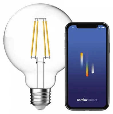 Produktbild von Nordlux 2070102700, Intelligente Glühbirne, Transparent, E27, 2200 K, 6500 K, 650 lm