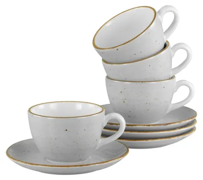 Obrázok produktu pre CreaTable, 34037, Vintage Nature Stone, sada 8 ks kávových šálok, porcelán