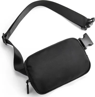 Produktbild von Telena Bauchtasche Damen Herren Sport Hüfttasche Crossbody Schwarz