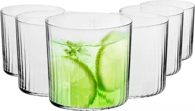 Produktbild von KROSNO Mixology Gläser mit Vertikaloptik, 6er-Set, 410 ml