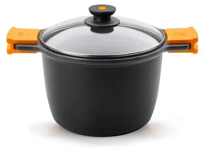Immagine prodotto di PINTI INOX Efficient Pentola 2 Manici Antiaderente Con Coperchio Cm28