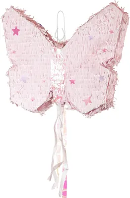 Piñata 58x48x10cm Schmetterling zum Befüllen Rosa