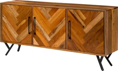 Immagine prodotto di MASSIVMOEBEL24 | Credenza in legno di legno riciclato 180x40x81 laccato naturale AVIGNON #135