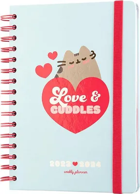 Immagine prodotto di Pusheen - Calendario / agenda settimanale 2023/2024 della collezione Purrfect Love (14,8 x 21 cm)