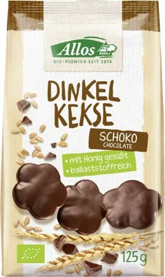 Produktbild von Allos Dinkel Schoko Kekse -- 125g