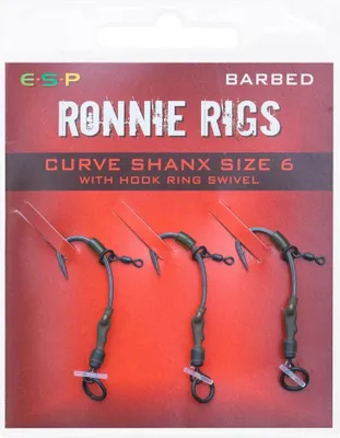 Obrázok produktu pre ESP náväzce Ronnie Rig Barbed HRS veľ. 6, 3ks