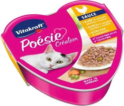 Obrázek produktu pro Vitakraft Poesie kuřecí omáčka se zeleninou tác 85g