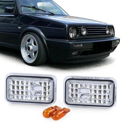 Für VW Golf 1 2 I Jetta Polo 86C Corrado Seitenblinker Blinker Kristall Weiss in der Farbe von Carparts-Online GmbH