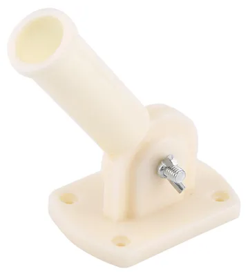 Produktbild von Verstellbarer Wandhalter aus Kunststoff mit 30 mm Durchmesser für Fahnenmasten, Fahnenmasthalterung und Windsackfuß