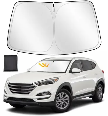 Immagine prodotto di Parasole per parabrezza per Hyundai Tucson 2021-2024, pieghevole, rinforzato, riflettente, con protezione UV