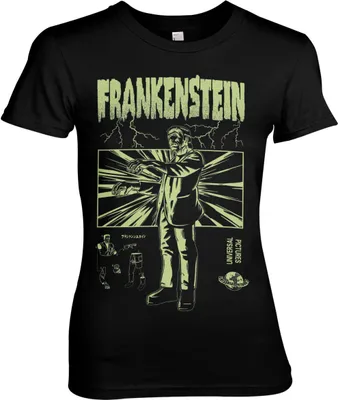 Produktbild von Frankenstein Retro Girly Tee - XX-Large - Black