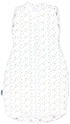 Produktbild von TupTam Baby Pucksack e Materialien Swaddle Bag Wattiert Babyschlafsack 2.5 TOG unisex, Farbe: Wattiert 2.5 TOG / Sternchen Beige, Größe: 3-6 Monate