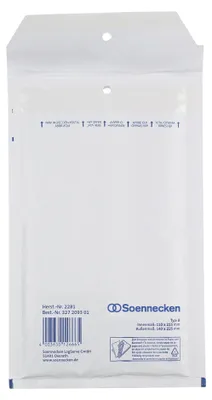 Produktbild von Luftpolstertasche 2281 B/00 110x215mm haftklebend weiß 5 Stück Packung mit 40 Stück