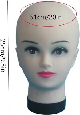 Produktbild von Famanu Mannequin Kopf für Styling und Übung - 51 cm
