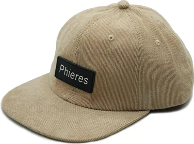 Produktbild von Phieres Uni Snapback Kappe Phorduroy 21 aus Kord in Khaki, verstellbar