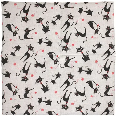 Produktbild von Traubenkernkissen 40x40cm 4-Kammer groß Katze-Mimi - Wärmekissen - Körnerkissen
