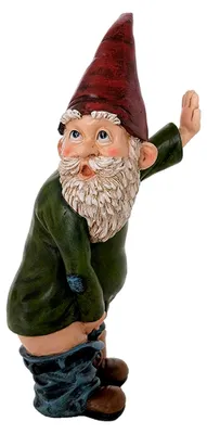 Produktbild von Gartenzwerg Ornament, Lustiger Pinkelnder Gartenzwerg für die Gartenverschönerung