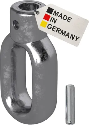 Produktbild von Markisenhalter aus Metall, 15 mm, mit Fleischerhaken, für Markisenkurbel