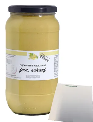 Produktbild von Beaufor Senf Dijon-Senf Original (930g Glas) + usy Block