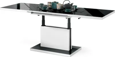 Produktbild von Design Couchtisch Tisch Aston stufenlos höhenverstellbar ausziehbar 120 bis 200cm Esstisch