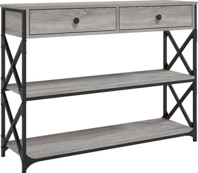 Obrázok produktu pre Konzolový stolík sivý sonoma 100x28x75 cm kompozitné drevo