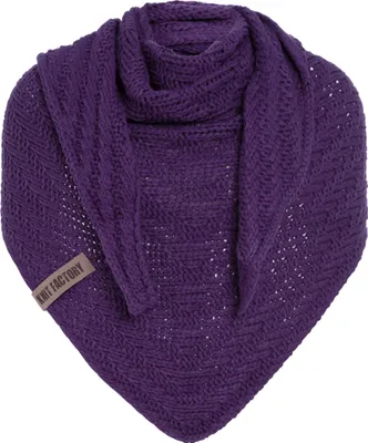 Produktbild von Knit Factory Sally Dreiecksschal - Purple - 220x85 cm