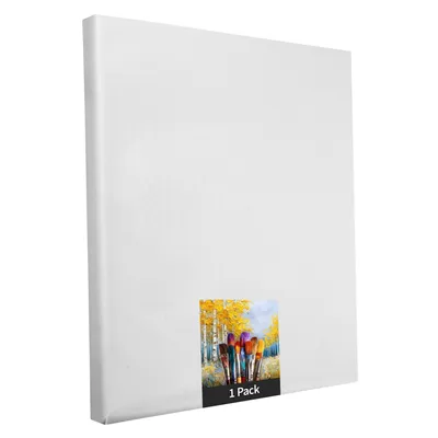 Productafbeelding van Keilframe - 1 stuk - 70 x 80 cm - witte kunstcanvas van polyester - geschikt om op te schilderen - al gespannen - geschikt voor acrylverf of textielverf