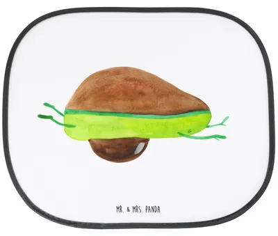Produktbild von Mr. & Mrs. Panda auto hitzeschutz Avocado Yoga - Weiß - Geschenk, Bauch, Sonnenschutz für Autoscheiben, Sonnenblende, Sport, Hilfe, Humor, Haha, Autoscheibe