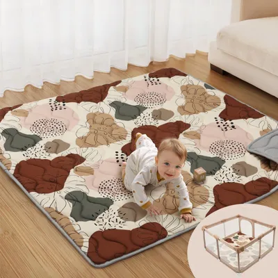 Productafbeelding van Omgoods - Baby Speelmat 150x150cm - Zacht, Veilig en Machinewasbaar