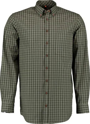 Produktbild von OS Trachten Regau Hemd 1/1 Arm Regular Fit Herren (Trachtengrün) Größe 47/48