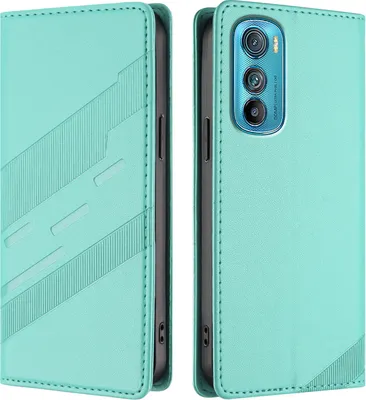 Immagine prodotto di Custodia per Motorola Edge 30, custodia a portafoglio in Finto cuoio con slot per schede e funzione stand Türkis