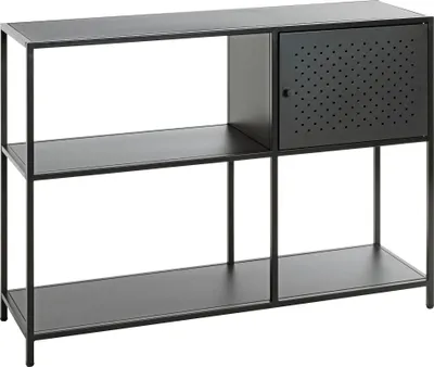 Produktbild von HAKU Regal Konsole schwarz - Metall, B/H/T: 100x75x30 cm