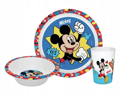 Produktbild von Kindergeschirr Mickey Kids 3teilig PP