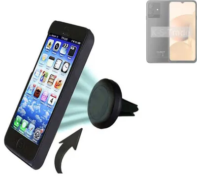 Produktbild von K-S-Trade Kompatibel mit Cubot Note 50 Auto Handy Halterung KFZ Halter Lüftungsgitterhalterung Air Vent mount Smartphone Halter