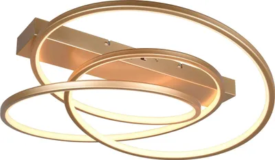 Produktbild von TRIO 649110179 DARVIN Deckenleuchte SMD LED 34W/4500lm 2300+3000+4000K Gold, Dimmerschalter