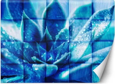 Produktbild von Vlies fototapete Blaue Blume 350x245 cm Feeby Blau inkl. Kleber einfache Montage