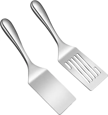 Productafbeelding van Grillspatel Set - Keuken spatels - Koken en bakken - Food-grade roestvrij staal - 253 cm - Zilver