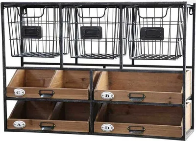 Produktbild von Chic Antique I Wandregal mit Schubladen